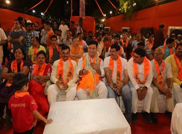दिनांक 12.04.2025 को हनुमान जन्मोत्सव के उपलक्ष्य पर डॉ राजेंद्र प्रसाद पार्क, वेस्ट विनोद नगर, पटपडगंज, दिल्ली में अकादमी  द्वारा आयोजित मनभावन भजन संध्या सांस्कृतिक कार्यक्रम की शानदार झलकियाँ ।