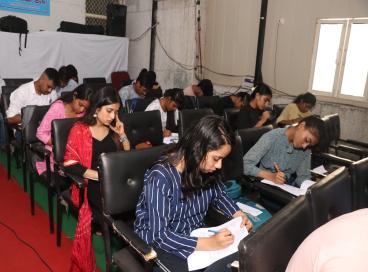 हिन्दी दिवस के उपलक्ष्य में आयोजित अकादमी के हिन्दी प्रसार केन्द्रों के लिए प्रतियोगिता की एक झलक