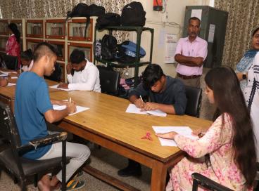 हिन्दी दिवस के उपलक्ष्य में आयोजित अकादमी के हिन्दी प्रसार केन्द्रों के लिए प्रतियोगिता की एक झलक