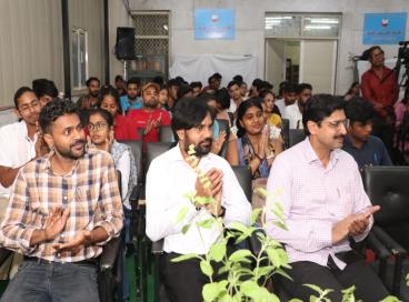 हिन्दी दिवस के उपलक्ष्य में आयोजित अकादमी के हिन्दी प्रसार केन्द्रों के लिए प्रतियोगिता की एक झलक