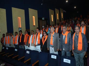 लोकमाता अहिल्याबाई होल्कर जी की जन्म त्रिशताब्दी के उपलक्ष्य में, एल.टी.जी. सभागार, मंडी हाउस, नई दिल्ली में 19 नवंबर, 2025 को नाट्य मंचन